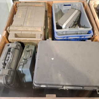 Assortiment koffers en transportboxen