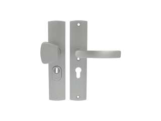 AXA Veiligheidsbeslag (Curve Plus) Inox geslepen: Knop-Kruk (model SBl
