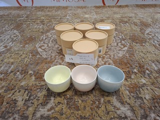 6x Design beker Mazo, KYO Cup, diverse kleuren