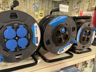 3x Kabelhaspels diverse