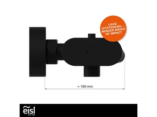 Eisl Cerneo Thermostatische Mengkraan Bad Met watervaluitloop Mat Zwar