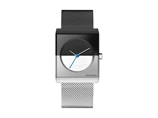 Jacob Jensen 525 Classic Dames Horloge Zwart diameter 24 mm Roestvrij
