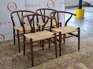 4x Design stoel  , Carl Hansen & Son, Design By Hans J. Wegner, CH24 W