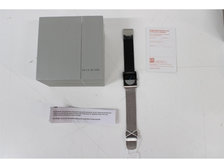Jacob Jensen 525 Classic Dames Horloge Zwart diameter 24 mm Roestvrij