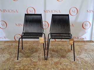 2x Design stoel  Thorup, Noel Chair D204, zwart