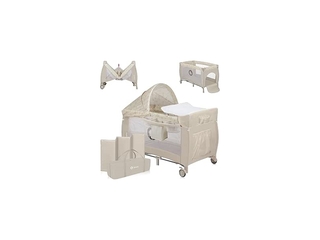 Lionelo Sven Plus Meegroeibed Campingbedje 127x60cm tot 15kg SET 2in1