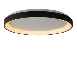 Lucide Vidal Plafondlamp 48 cm LED Dimbaar 1x38W 2700K Zwart