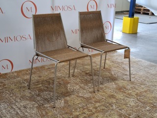 2x Design stoel  Thorup, Noel Chair D303,  brown wool