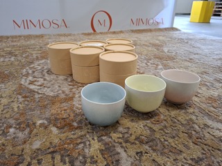 6x Design beker Mazo, KYO Cup, diverse kleuren