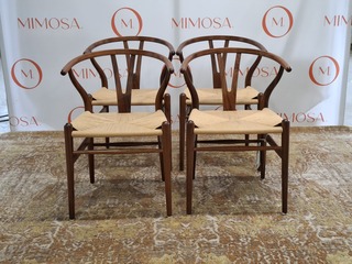 4x Design stoel  , Carl Hansen & Son, Design By Hans J. Wegner, CH24 W