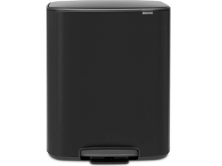 Brabantia Bo Prullenbak 60 liter Matt Zwart