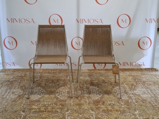 2x Design stoel  Thorup, Noel Chair D303,  brown wool