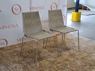 2x Design stoel Thorup, Noel Chair D301, grey wool