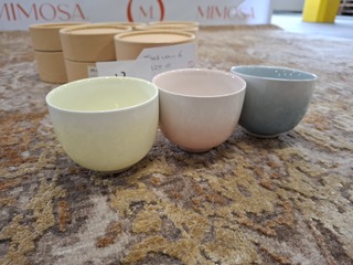 6x Design beker Mazo, KYO Cup, diverse kleuren