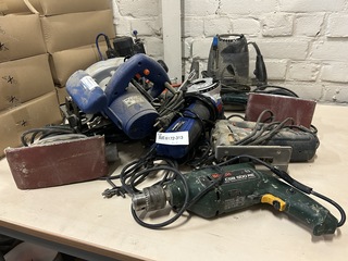 12x Divers bouwgereedschap W.o. bosch, metabo, gamma