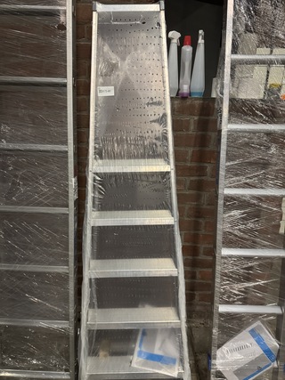 Trap met veiligheidsplatform 1 x 5 trede Zarges, Seventec S 40335