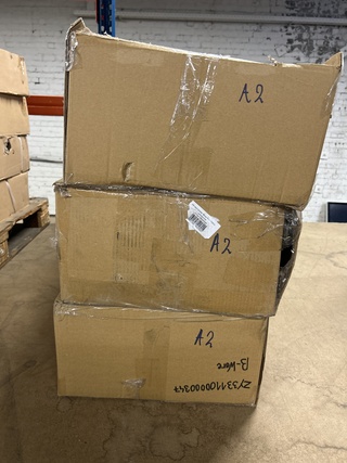 3x Hometrainer, zwart/rood