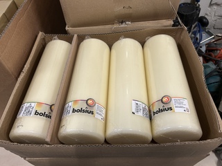 36x Stompkaars 300×98 mm Bolsius, ivoor