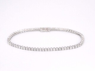 Gouden tennisarmband met diamanten 3.50 carat