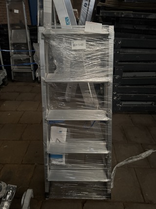 Geribbelde staande sportladder 2 x 5 treden Zarges, Nova B 42465