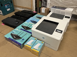 Partij kantoorartikelen ca. 30x Hp, logitech, tp-link