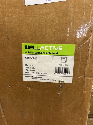 Multifunctionele halterbank Wellactive