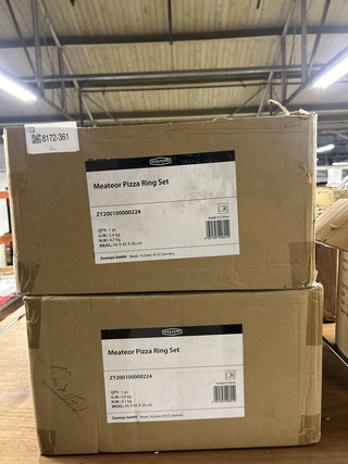 2x Pizza ring set voor montage op grill Meateor