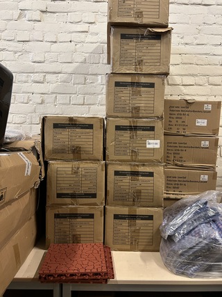 72x Set van 4 tuintegels, terracotta