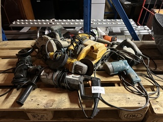 10x Diverse gereedschap w.o. boor, slijptol W.o. makita, dewalt