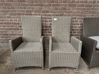2x Tuinstoel verstelbaar Denza