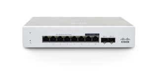 8-poorts cloud managed Layer 2 PoE netwerk switch Cisco Meraki, MS130-