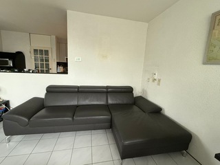 Leren Zit/ligbank, Montel, Donkergrijs / Antraciet