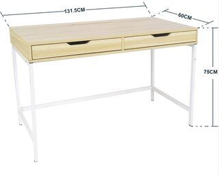 2x Bureau 131,5x60x75 cm