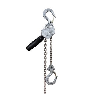 2x 53/07A 500kg 1m rateltakel met certificaat HADEF Professional
