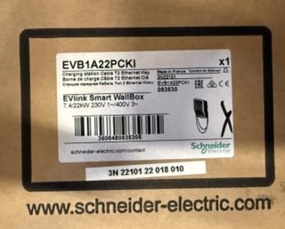 Laadpaal EVlink Wallbox 22 kW 3-fase 16A, Schneider, EVB1A22PCKI