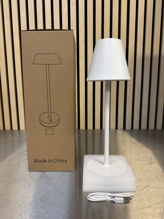 8x Design tafellamp verschillende kleuren wit licht, dimbaar en oplaad