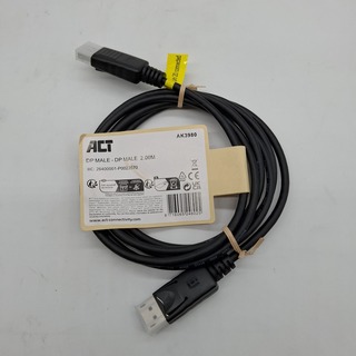 Ca. 1250x Partij display port kabels, ACT, AK3980 DP Male 2.00M