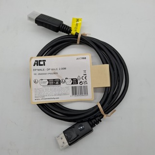 Ca. 250x Display port kabel, ACT, AK3980 DP Male 2.00M