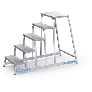 Machineopstap 5 treden 0.99 m Zarges, AFA P 40035