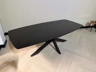 Eettafel – Deens Ovaal – Zwart – 200 cm – Nieuw Onderstel, Richfield,