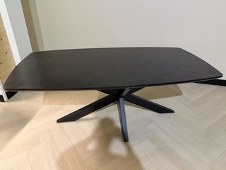 Eettafel – Deens Ovaal – Visgraat – 200 cm – Nieuw Onderstel Richfield
