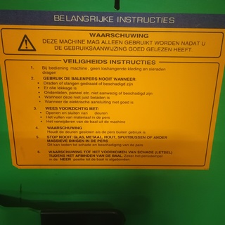 Afvalpers | papierpers | balenpers, MacFab, 75, Groen, 2006