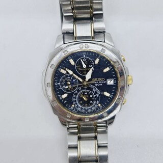 Seiko V657-9020 two tone chronograph herenhorloge