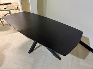 Eettafel – Deens Ovaal – Zwart – 200 cm – Nieuw Onderstel, Richfield,