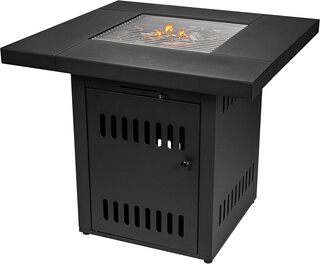 3x Vuurtafel incl. rooster voor grillen/bbq, verandert in tuintafel me