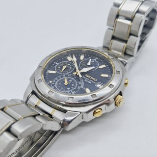 Seiko V657-9020 two tone chronograph herenhorloge