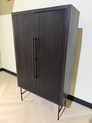 Hoge Kast – Modern Design Richfield, Zwart, 2025