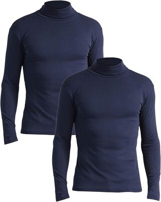 12x Set van 2 heren coltrui maat s Lower east, donkerblauw