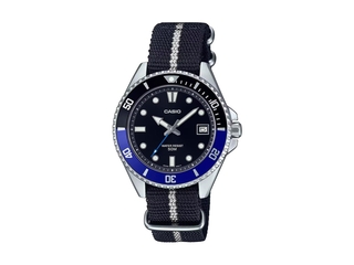 Casio Collection MDV10C1A2VEF Horloge  Textiel  Zwart 36 mm