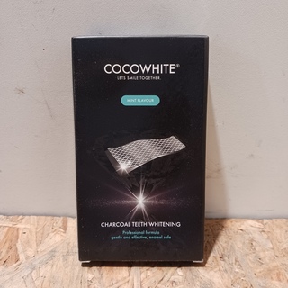 Partij charcoal teeth whitening strips, Cocowhite, mint flavour